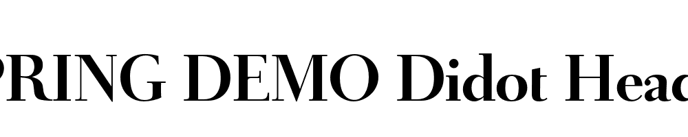  DEMO Didot Headline Bold