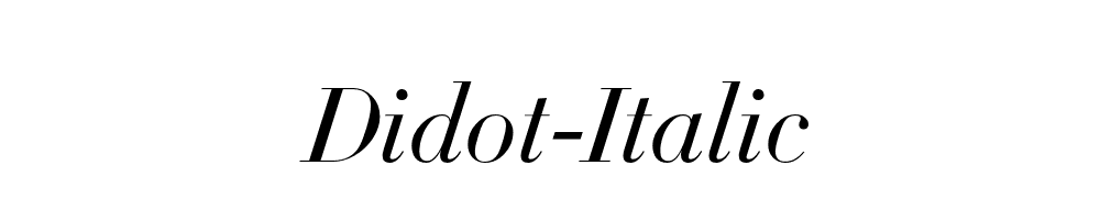 Didot-Italic