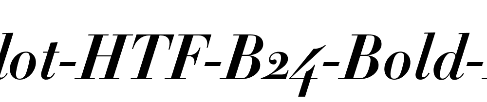 Didot Htf B24 Bold Ital