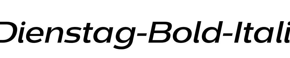 Dienstag-Bold-Italic