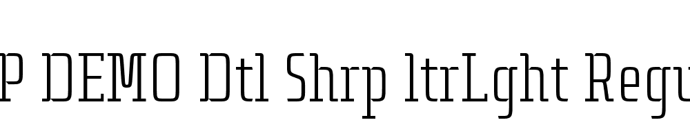 FSP DEMO Dtl Shrp ltrLght Regular