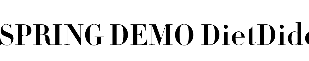  DEMO DietDidot Bold