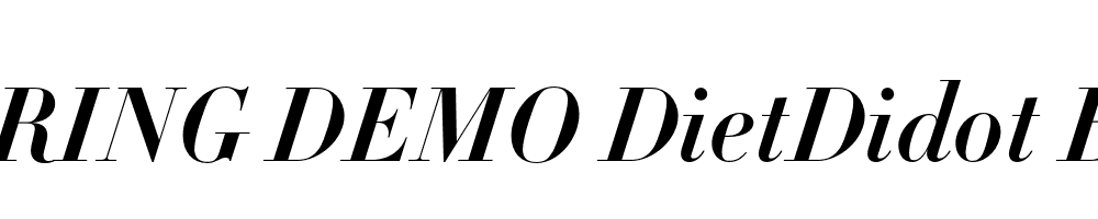  DEMO DietDidot Bold Italic