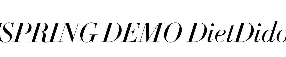  DEMO DietDidot Italic