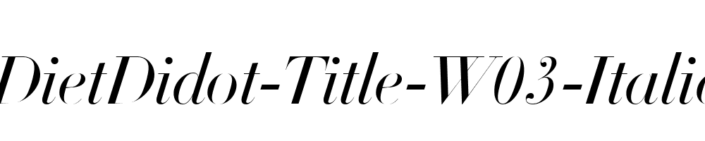 DietDidot-Title-W03-Italic