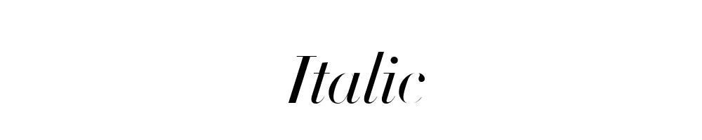 Italic