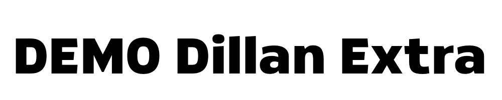  DEMO Dillan Extra Bold Regular