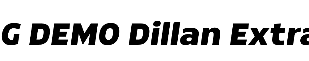  DEMO Dillan Extra Bold Italic