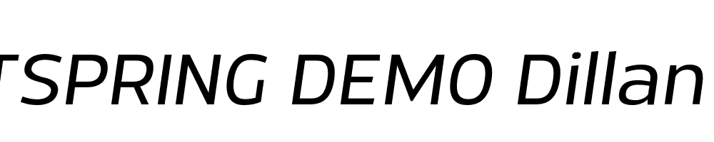  DEMO Dillan Italic