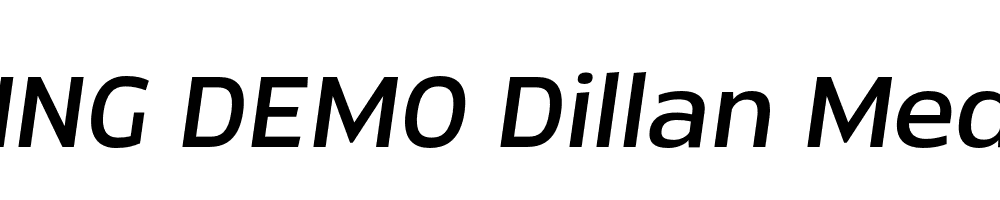  DEMO Dillan Medium Italic