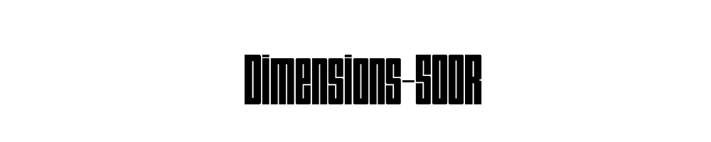 Dimensions-500R