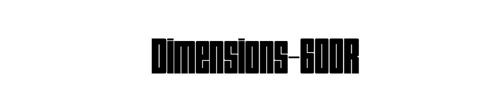 Dimensions-600R