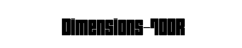 Dimensions-700R