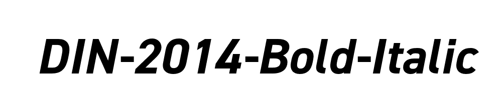 DIN-2014-Bold-Italic