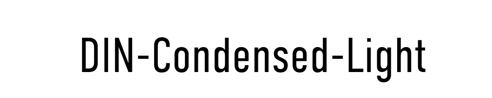 DIN-Condensed-Light