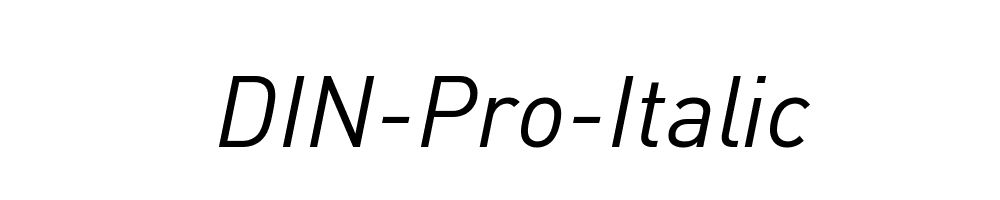 DIN-Pro-Italic