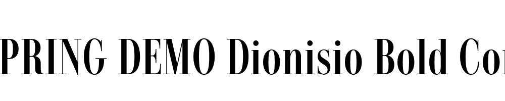  DEMO Dionisio Bold Cond Bold