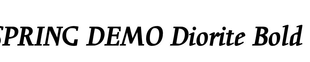  DEMO Diorite Bold Cursive