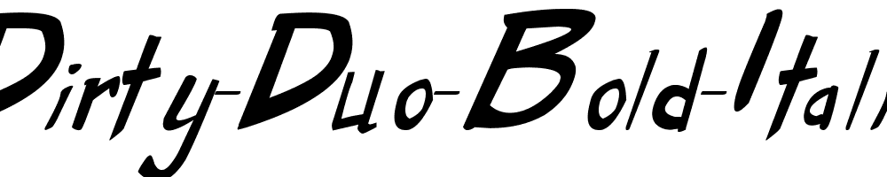 Dirty-Duo-Bold-Italic