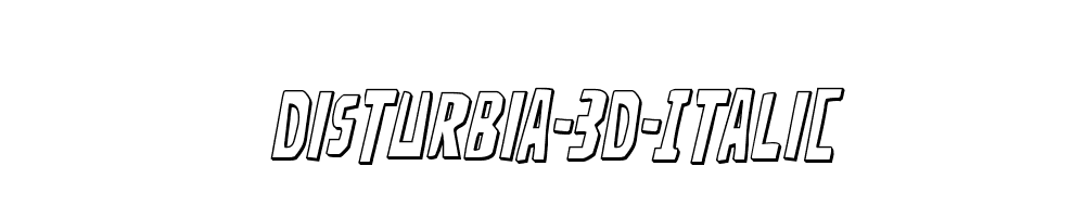 Disturbia-3D-Italic