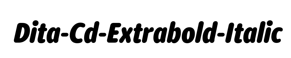 Dita-Cd-Extrabold-Italic