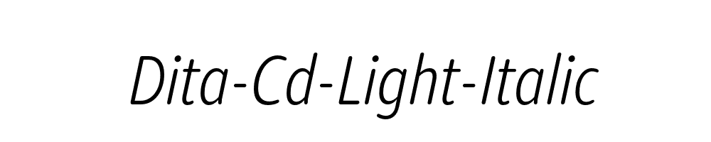 Dita-Cd-Light-Italic