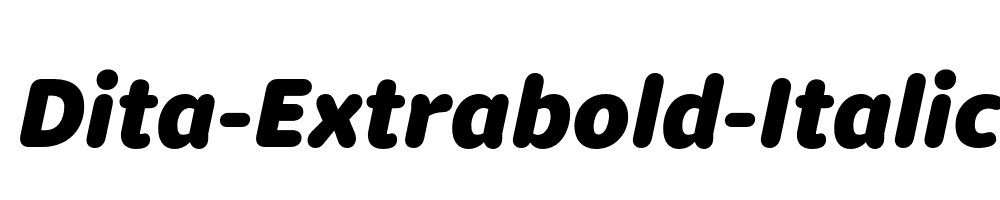 Dita-Extrabold-Italic