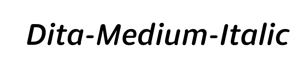 Dita-Medium-Italic