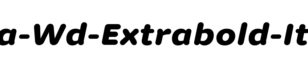 Dita-Wd-Extrabold-Italic