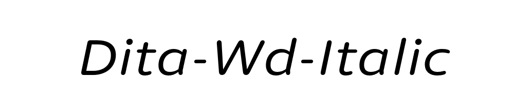 Dita-Wd-Italic