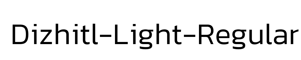 Dizhitl-Light-Regular