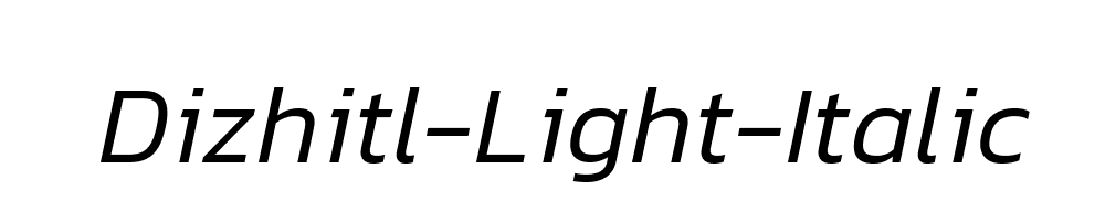 Dizhitl-Light-Italic