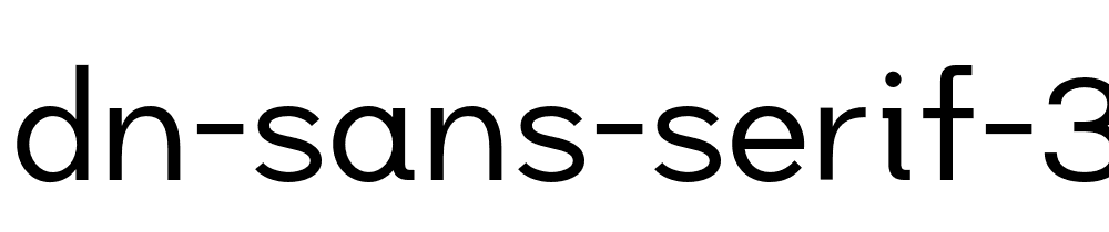 Dn Sans Serif 3