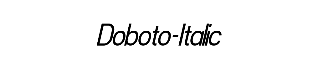 Doboto-Italic