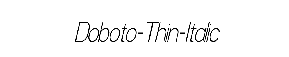 Doboto-Thin-Italic