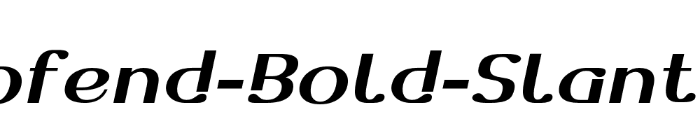 Dofend-Bold-Slanted