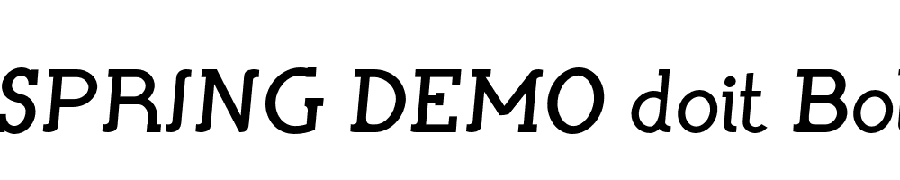  DEMO doit Bold Italic