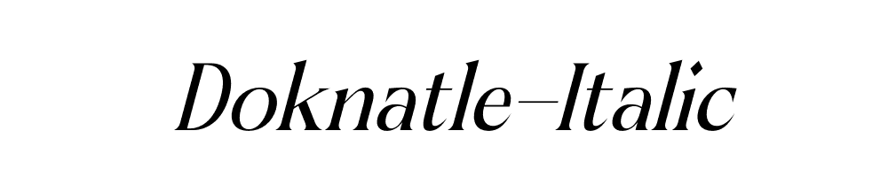 Doknatle-Italic