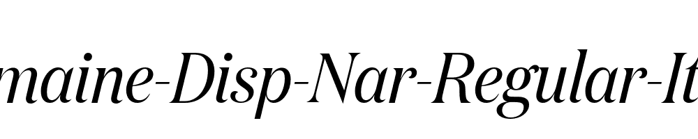 Domaine-Disp-Nar-Regular-Italic