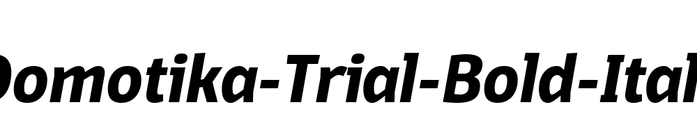 Domotika-Trial-Bold-Italic