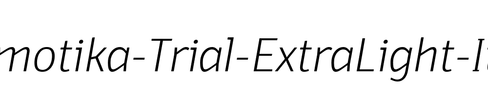 Domotika-Trial-ExtraLight-Italic