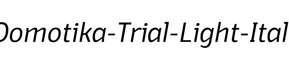 Domotika-Trial-Light-Italic