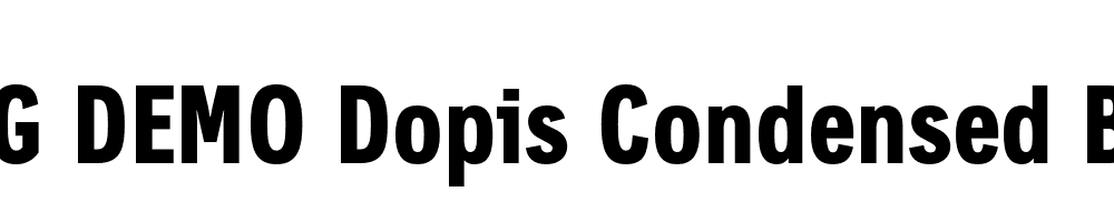  DEMO Dopis Condensed Bold Regular