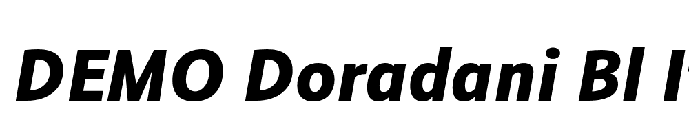 FSP DEMO Doradani Bl Italic