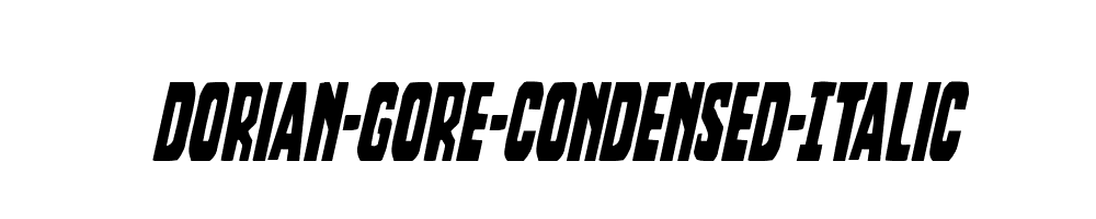 Dorian-Gore-Condensed-Italic