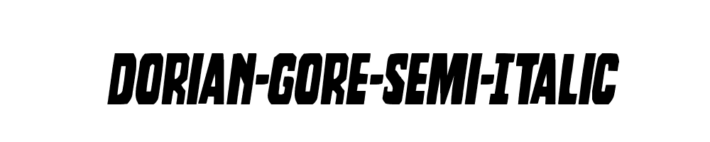 Dorian-Gore-Semi-Italic