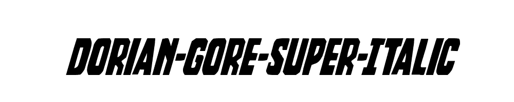 Dorian-Gore-Super-Italic