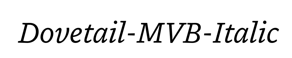 Dovetail-MVB-Italic