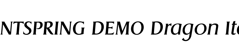  DEMO Dragon Italic