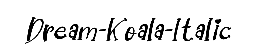 Dream-Koala-Italic